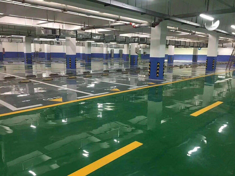 环氧地坪车位划线